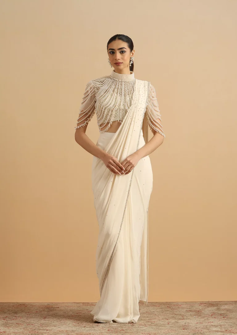 pre draped saree style