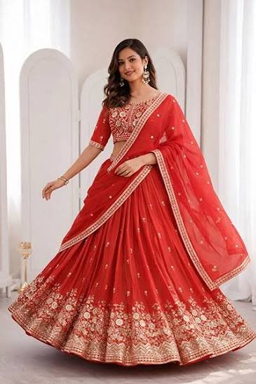pre draped saree vs lehenga