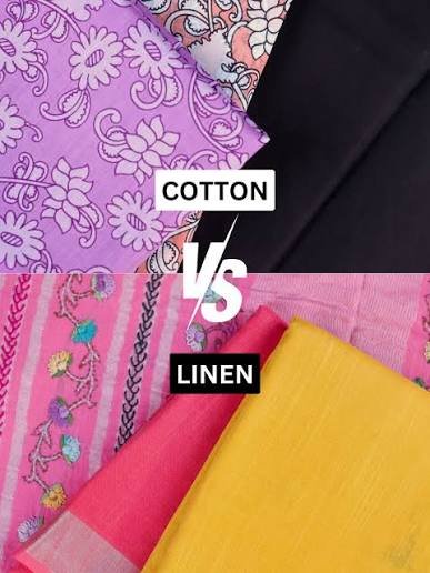 linen saree vs cotton saree