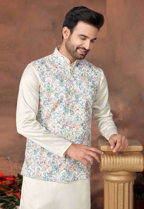 Nehru jacket with kurta pajama colour combination