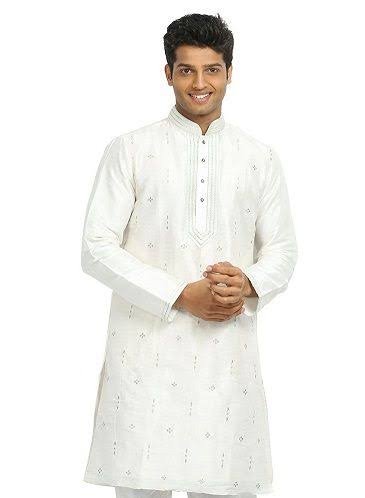 what to wear under white kurta for men